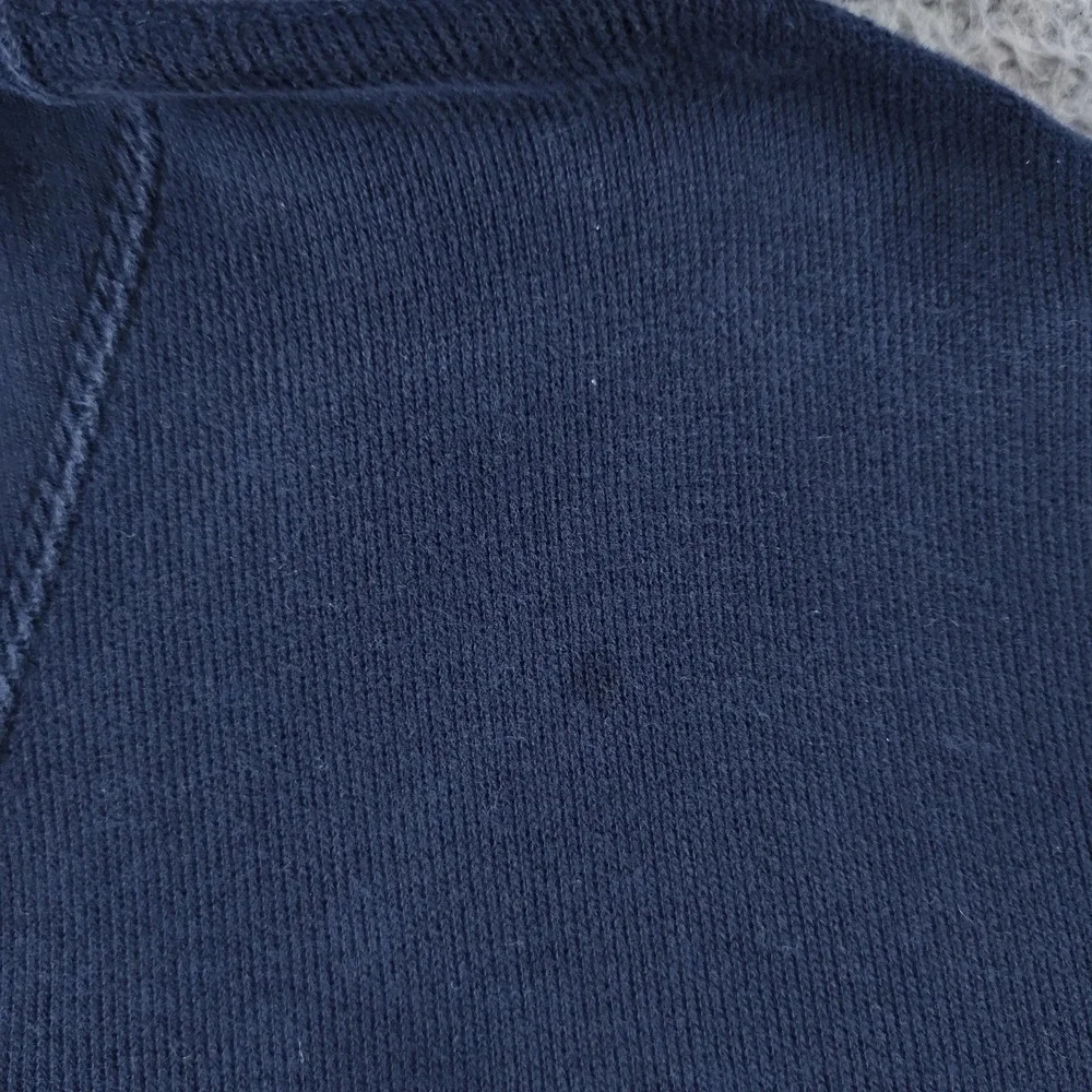 Polo Ralph Lauren Sweater Mens Medium Navy Mock Neck Button Pullover